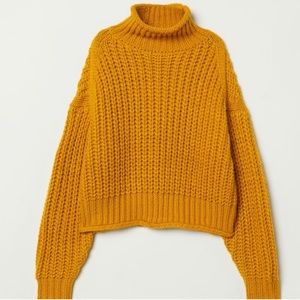 Mustard turtle neck sweater
